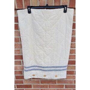 Piper Classics Market Place Pillow Sham Ticking Stripe Grain Sack Fabric